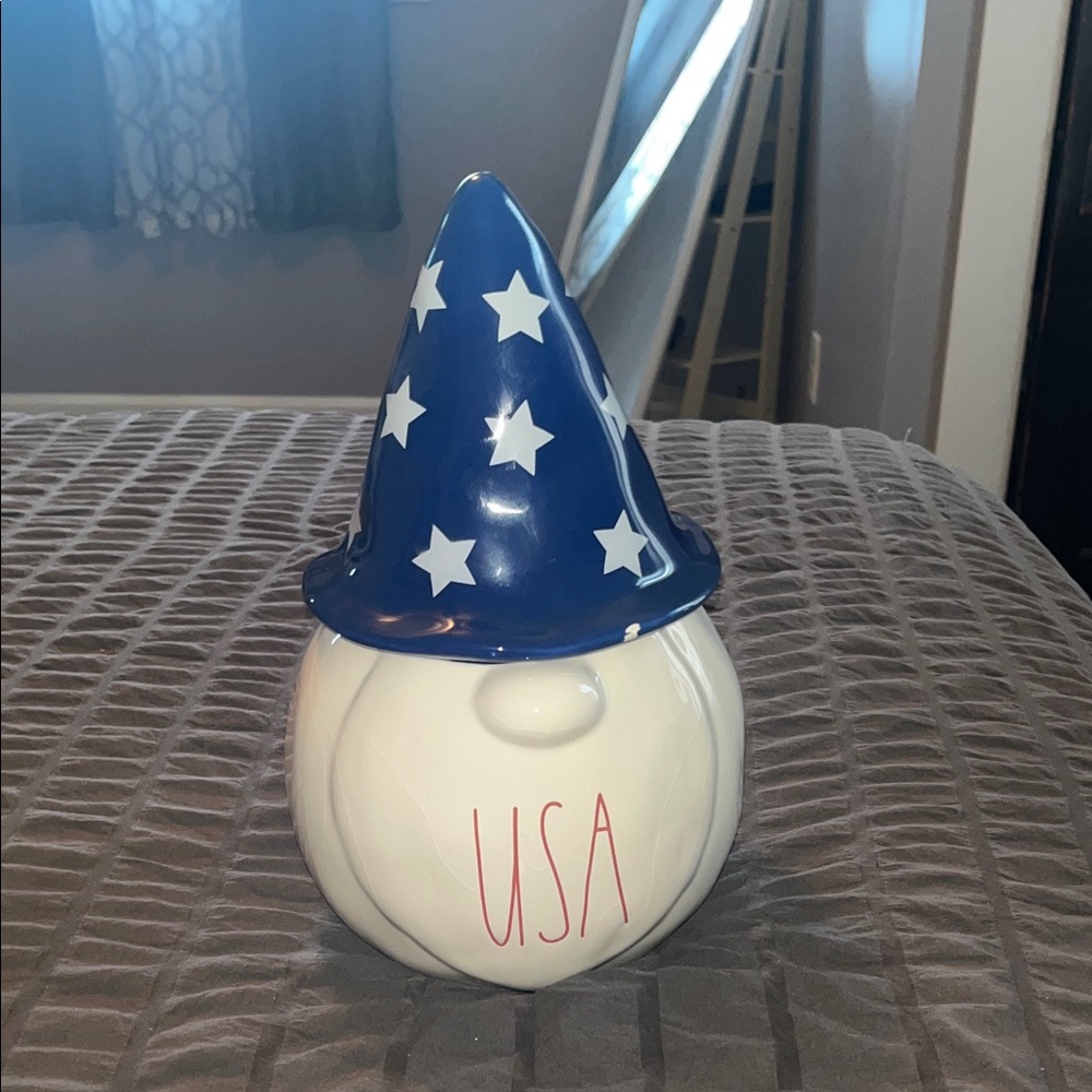 Rae Dunn Blue and White USA Holiday Decor